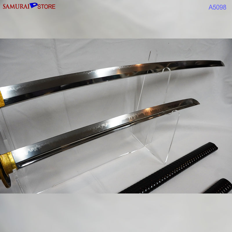 A5098 Pair of antique Daisho Katana & Wakizashi w/ Great Mountings w/ NBTHK 3 certificates