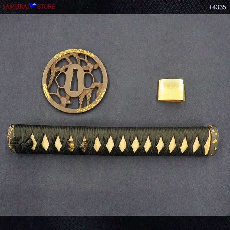 T4335 Katana Sword KUNIKANE w/ Ornate Mountings - Antique NBTHK Hozon certificated