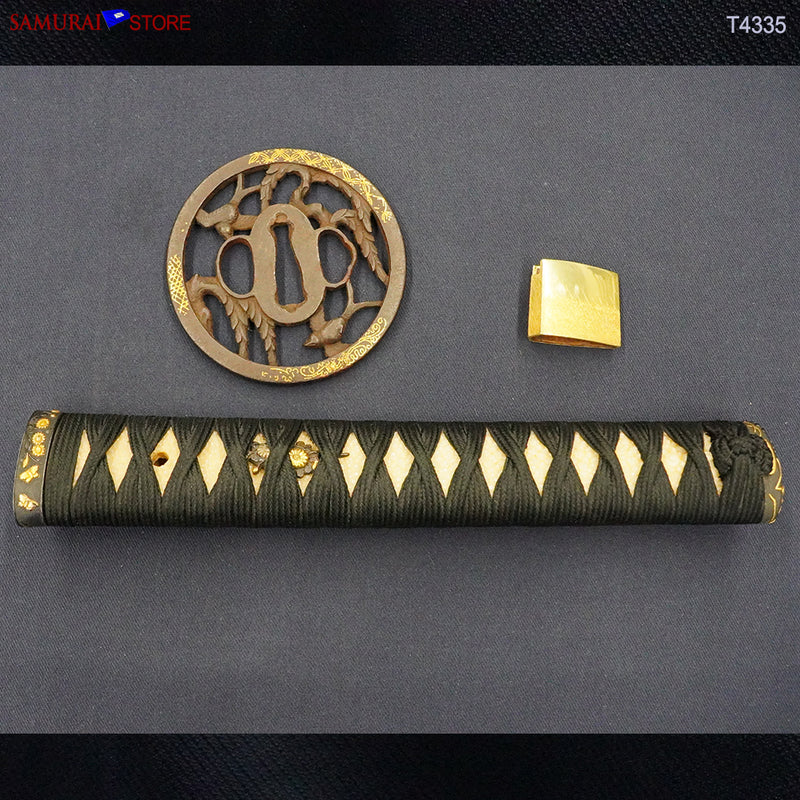 T4335 Katana Sword KUNIKANE w/ Ornate Mountings - Antique NBTHK Hozon certificated