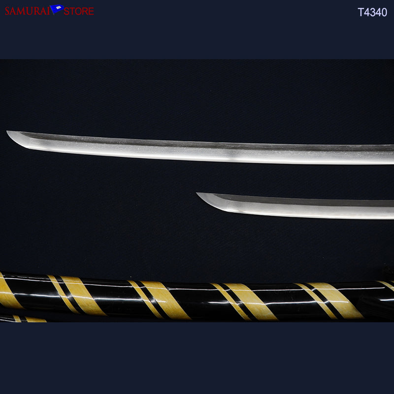 T4340 A Pair of Katana & Wakizashi swords SUKESADA in Ornate Mountings