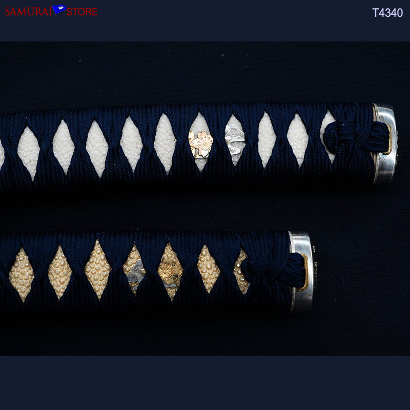 T4340 A Pair of Katana & Wakizashi swords SUKESADA in Ornate Mountings