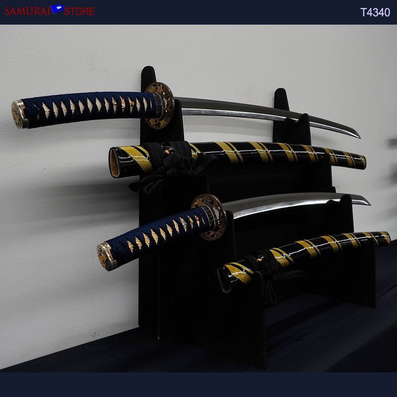 T4340 A Pair of Katana & Wakizashi swords SUKESADA in Ornate Mountings