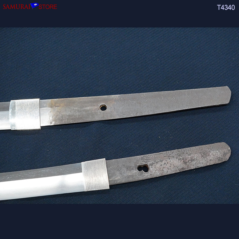 T4340 A Pair of Katana & Wakizashi swords SUKESADA in Ornate Mountings