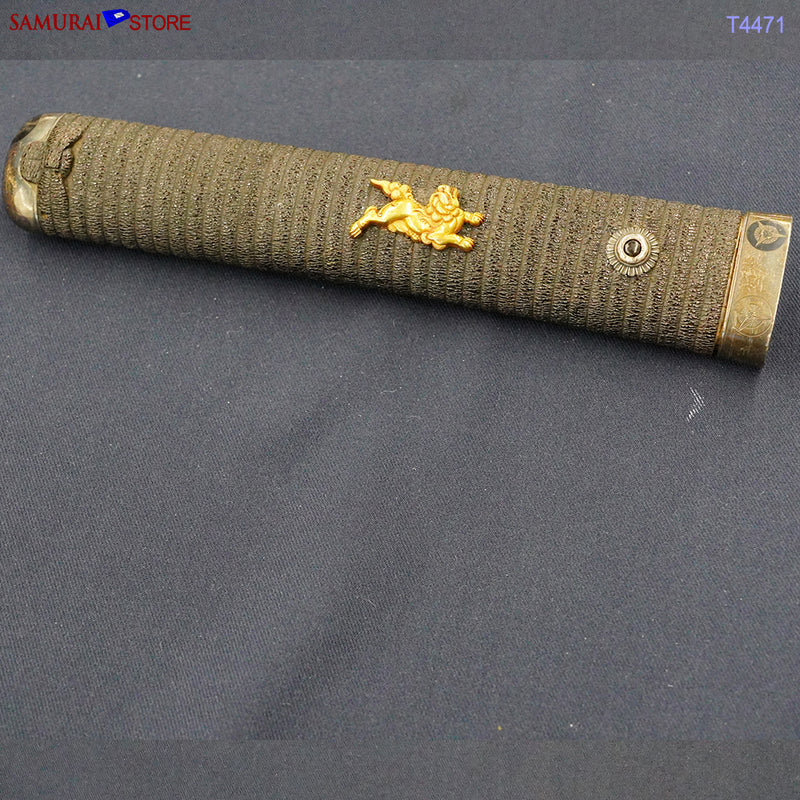 T4471 Antique Katana Sword SHIGETAKA w/ Gold hilt ornament- NBTHK certificated