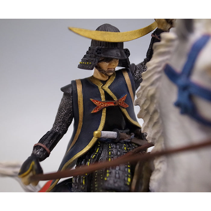 Statue - Date Masamune Figure on Stone Wall - SAMURAI STORE