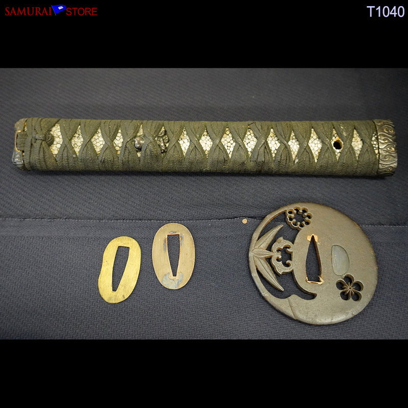 T1040 Katana Sword - Antique w/no Inscription - SAMURAI STORE