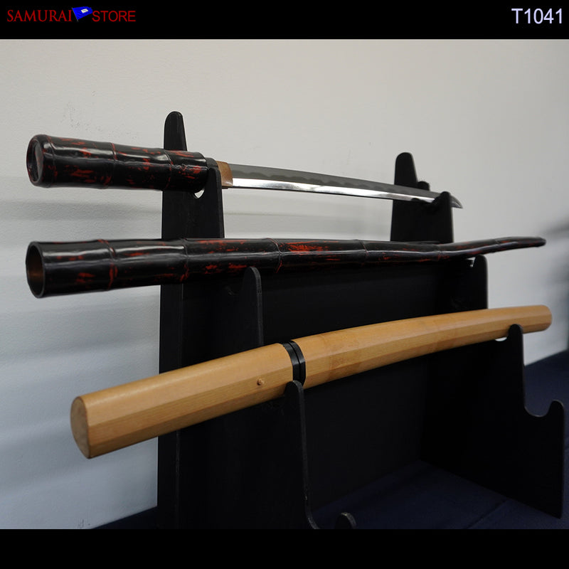 T1041 Wakizashi Sword KANEMORI in Shikomi-Zue Cane w/ NBTHK certificate - SAMURAI STORE