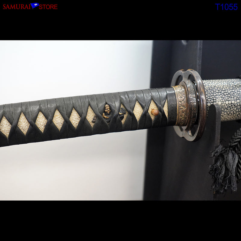 T1055 Katana Sword TOKIMITSU - Antique w/ Ornate Mountings - SAMURAI STORE
