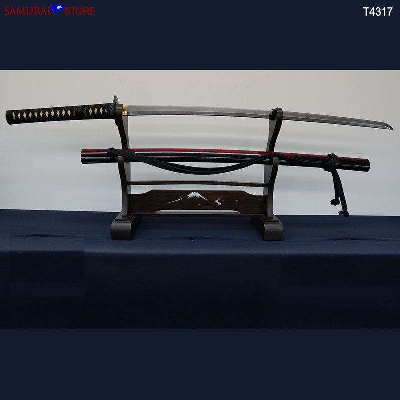 T4317 Katana Sword w/ Ornate Mountings KANEMOTO - antique