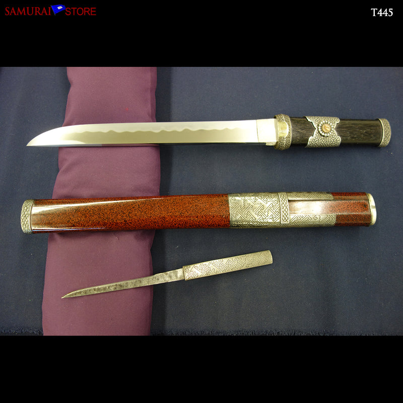 T445 Tanto Short Sword Edo period w/Certificate - Antique - SAMURAI STORE