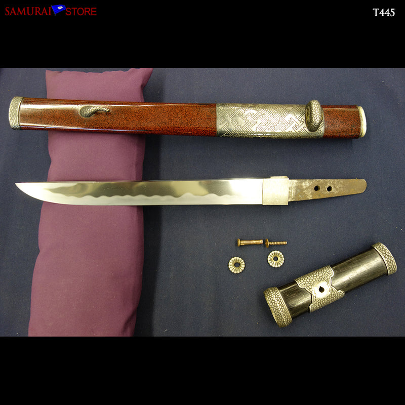 T445 Tanto Short Sword Edo period w/Certificate - Antique - SAMURAI STORE